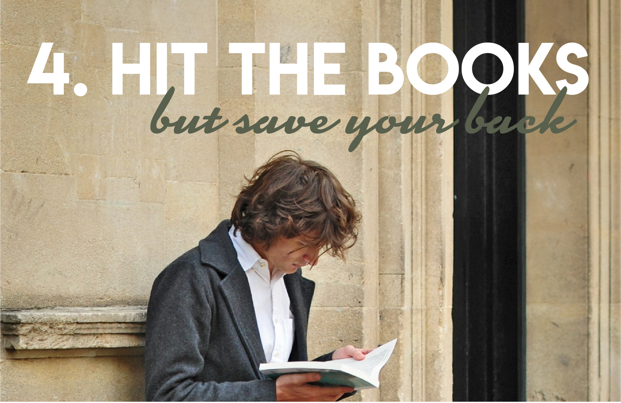 Hit the books but save your back.