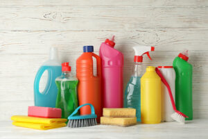 Furniture polish and bathroom and household cleansers can be toxic to your home.